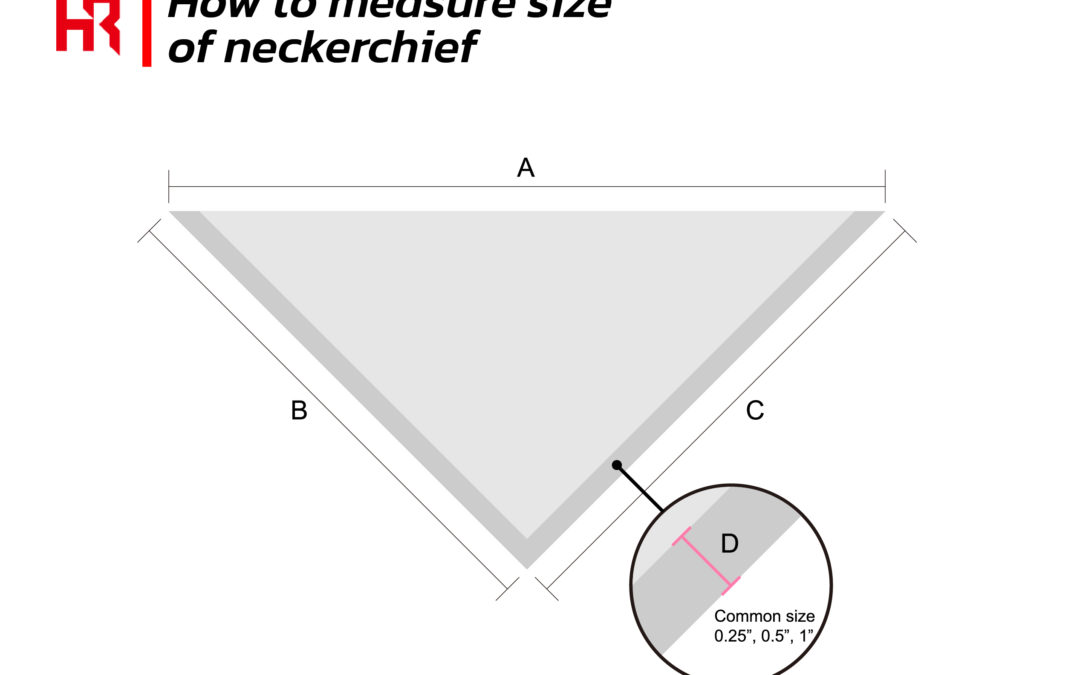 How to measure size of neckerchief